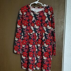 Cotton On Floral Kids Dress - Red and Pink